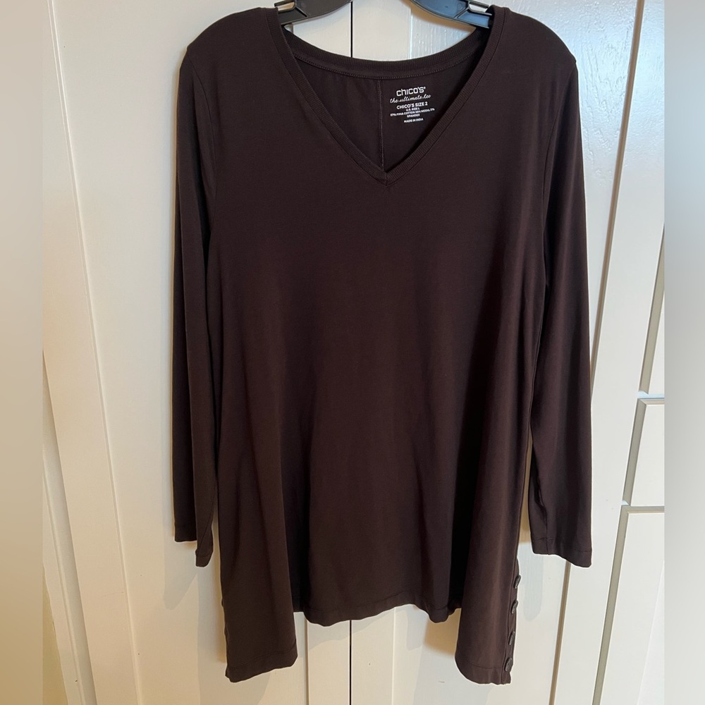 Chico’s Size 2 (US size large (12)) the ultimate tee Tunic length